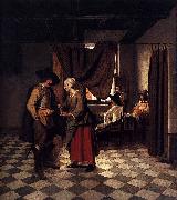 Pieter de Hooch Paying the Hostess oil painting picture wholesale